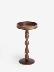 Nina Campbell Dark Mango Wood Gambit Side Table - Image 3 of 4
