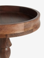 Nina Campbell Dark Mango Wood Gambit Side Table - Image 4 of 4