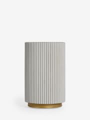 Light Grey Valencia Marble and Mango Wood Side Table - Image 4 of 7