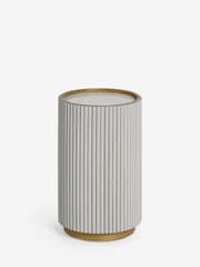 Light Grey Valencia Marble and Mango Wood Side Table - Image 6 of 7