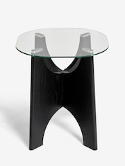 Black Langton Glass Side Table - Image 2 of 4