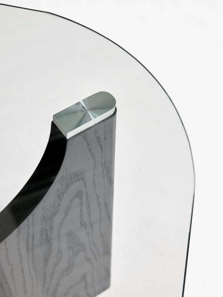 Black Langton Glass Side Table - Image 4 of 4