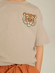 Neutral Tiger 100% Cotton Short Sleeve Character T-Shirt (3mths-7yrs) - Image 3 of 6