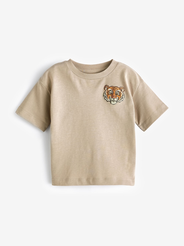 Neutral Tiger 100% Cotton Short Sleeve Character T-Shirt (3mths-7yrs) - Image 4 of 6