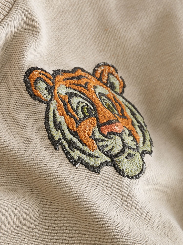 Neutral Tiger 100% Cotton Short Sleeve Character T-Shirt (3mths-7yrs) - Image 6 of 6
