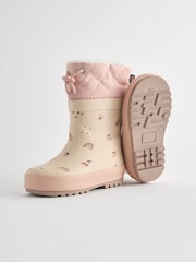 Neutral Fruit Cuff Wellies - Image 4 of 5
