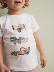 White Transport Short Sleeve T-Shirt (3mths-7yrs) - Image 3 of 7