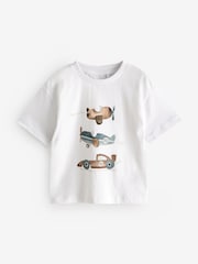 White Transport Short Sleeve T-Shirt (3mths-7yrs) - Image 5 of 7