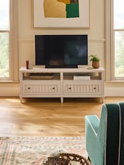 Nina Campbell Putty Willis Up to 50 Inch TV Unit - Image 2 of 9