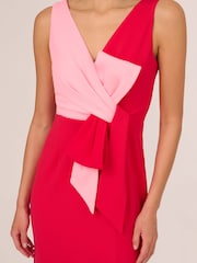 Adrianna Papell Pink Two-Tone Evening Gown - Image 4 of 6