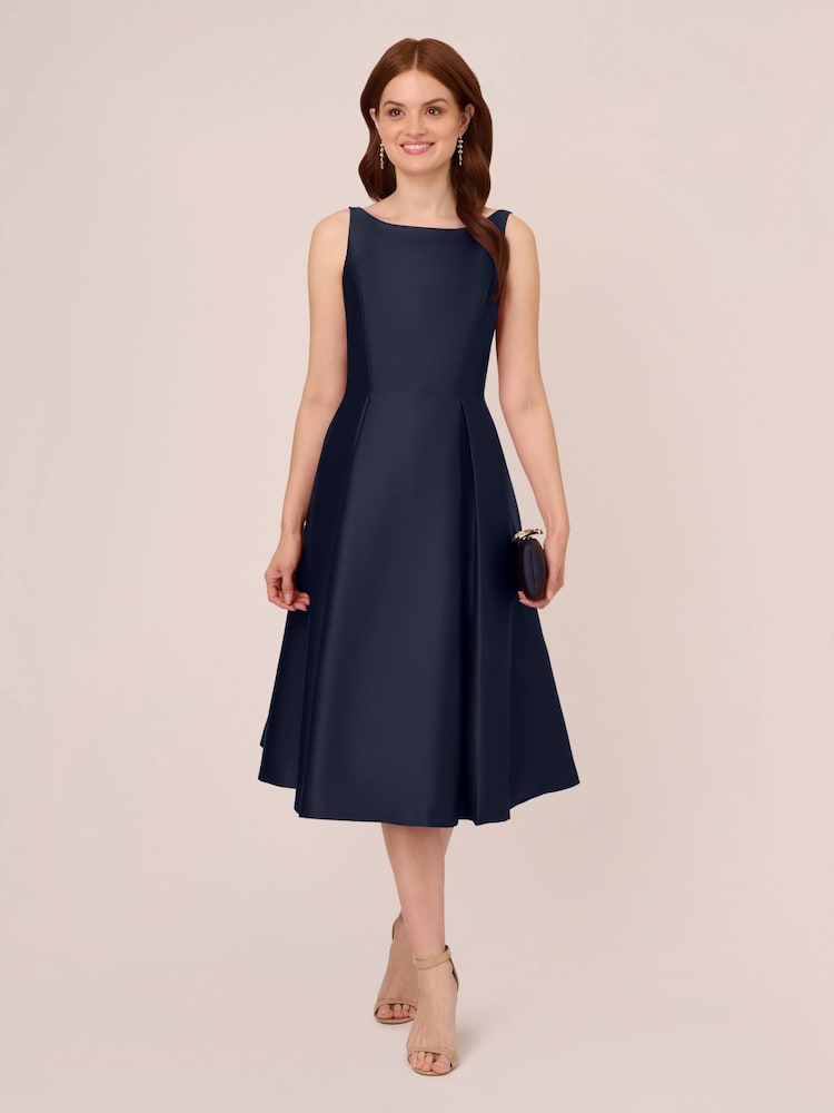 Adrianna Papell Sleeveless Tea Length Dress - Image 3 of 6