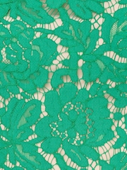 Adrianna Papell Green Lace Midi Dress - Image 3 of 7