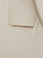 Reiss Off White Eden Towelling Cuban Collar Shirt - Image 6 of 6