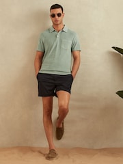 Reiss Mint Rainer Towelling Polo Shirt - Image 3 of 5