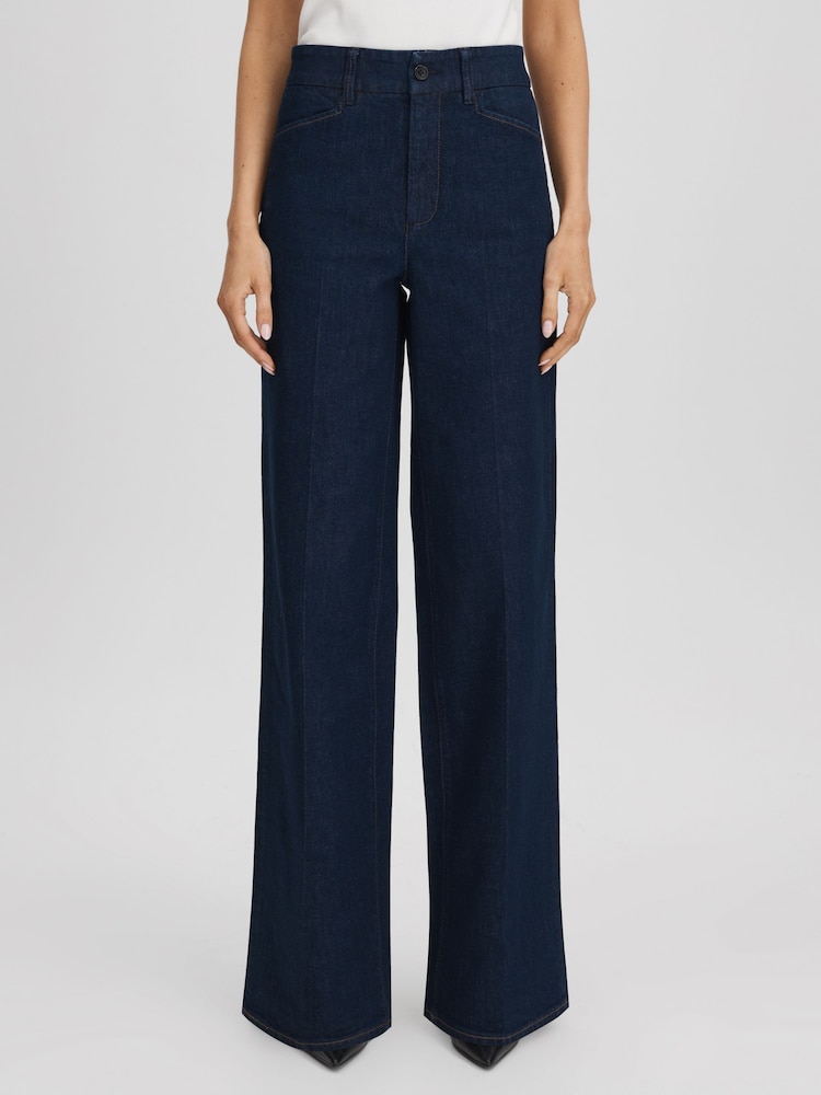 Paige High Rise Wide Leg Jeans - Image 1 of 6