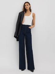 Paige High Rise Wide Leg Jeans - Image 3 of 6