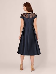 Adrianna Papell Blue Studio Mikado Short Dress - Image 2 of 7