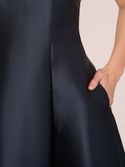 Adrianna Papell Blue Studio Mikado Short Dress - Image 5 of 7