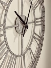 Silver 60cm Skeleton Clock - Image 3 of 5