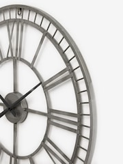 Silver 60cm Skeleton Clock - Image 5 of 5