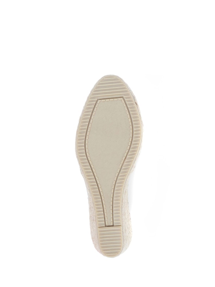 Jones Bootmaker Ladies Natural Rosanna Slingback Wedges - Image 5 of 6