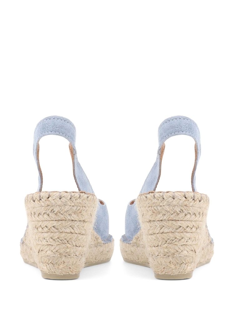 Jones Bootmaker Ladies Natural Rosanna Slingback Wedges - Image 6 of 6