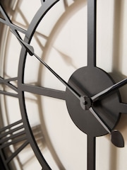 Black 75cm Bobbin Wall Clock - Image 3 of 6