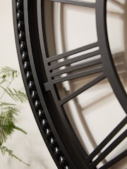 Black 75cm Bobbin Wall Clock - Image 4 of 6
