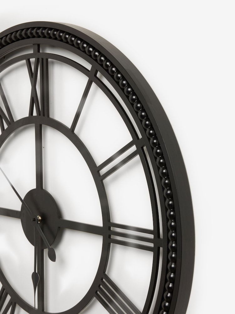 Black 75cm Bobbin Wall Clock - Image 6 of 6