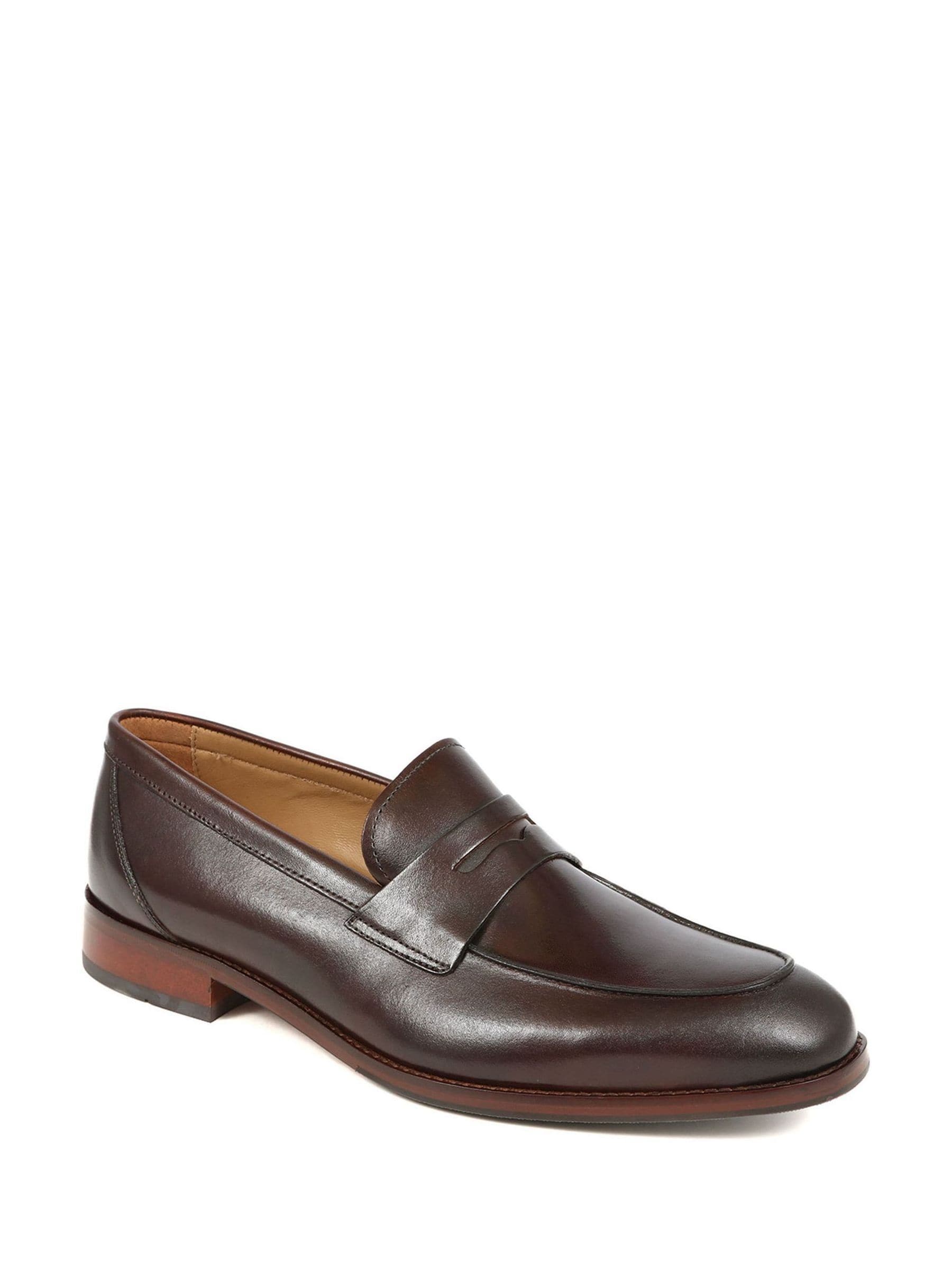 Buy Jones Bootmaker Dark Brown Leather Penny Loafers from Next