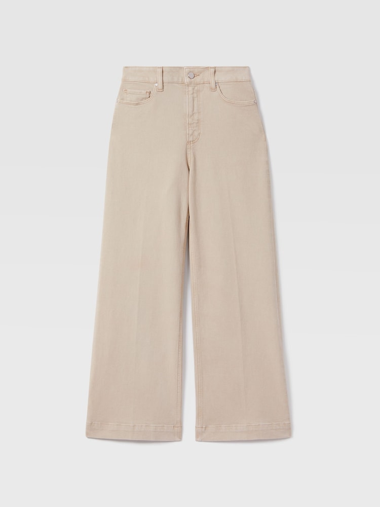 Soft Sand - Paige Flared Cropped Jeans - Imagen 2 de 6