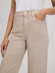 Soft Sand - Paige Flared Cropped Jeans - Imagen 4 de 6
