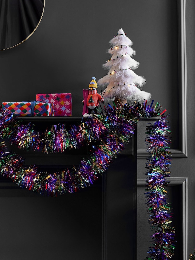 Multi 3 Metre Christmas Tinsel Decoration - Image 1 of 3 Multi 3 Metre Christmas Tinsel Decoration - Image 1 of 3
