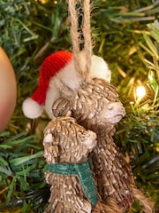 Natural Hamish the Highland Cow Christmas Bauble - Image 2 of 4