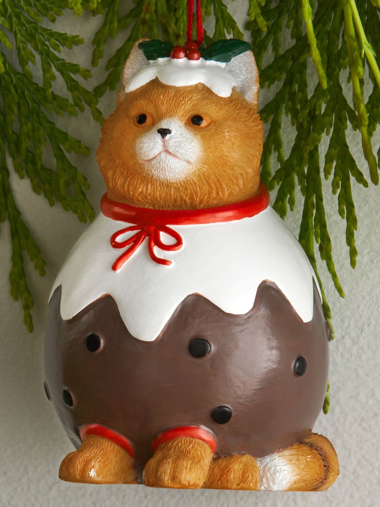 Bombka choinkowa z kotem i świątecznym puddingiem - Image 2 of 4