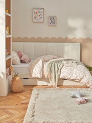 Casual Boucle Natural Oyster Kids Marlow Drawer Upholstered Frame - Image 2 of 8
