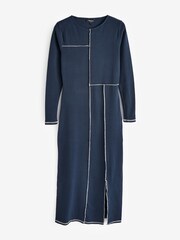 Simply Be Blue Exposed Seam Maxi Dress - Image 5 of 5