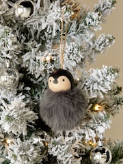 Penguin Pom Pom Christmas Bauble - Image 1 of 4