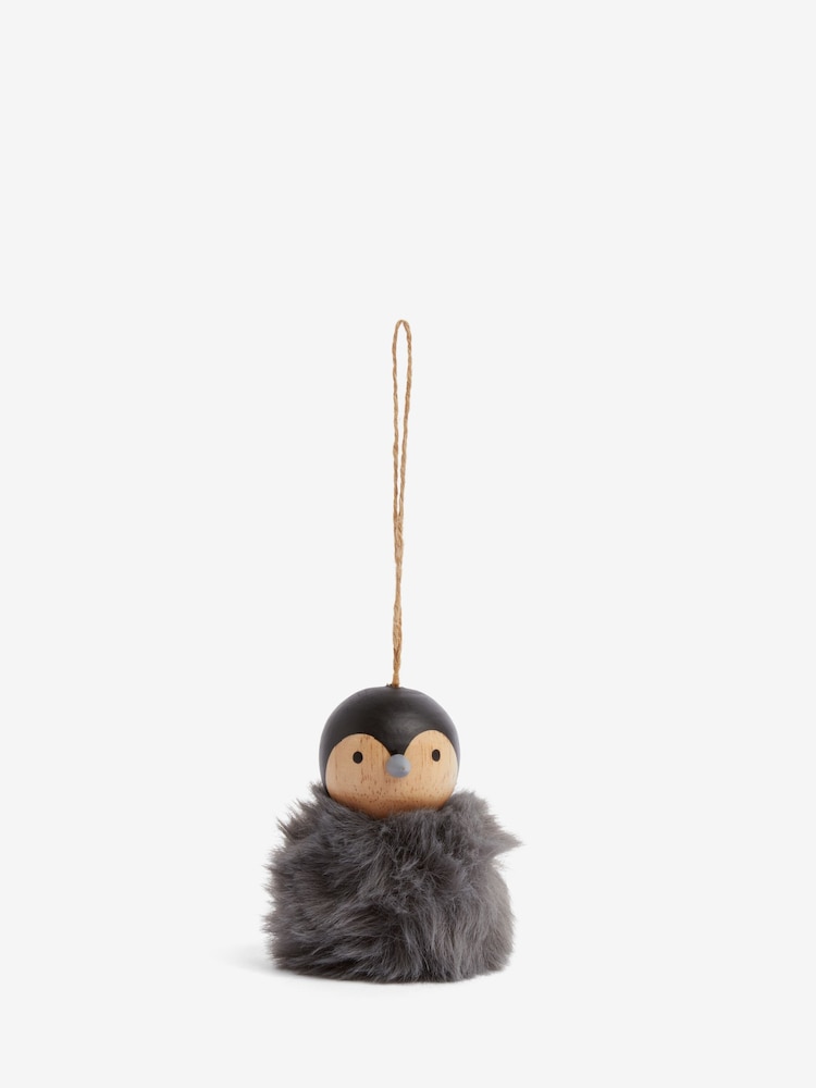 Penguin Pom Pom Christmas Bauble - Image 3 of 4