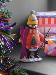 Multi Penguin Ski Christmas Ornament - Image 1 of 5