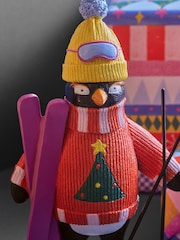 Multi Penguin Ski Christmas Ornament - Image 2 of 5