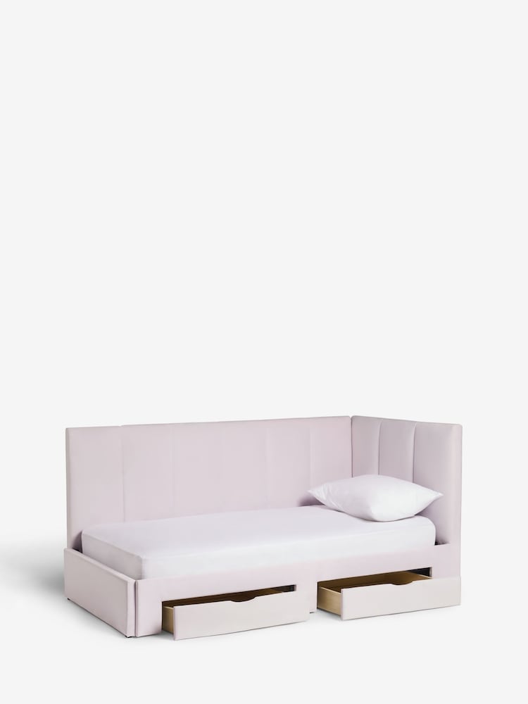 Opulent Velvet Lilac Kids Marlow Drawer Upholstered Frame - Image 7 of 7
