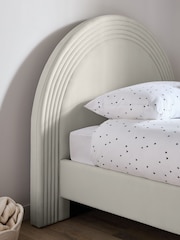 Soft Velvet Light Grey Kids Iris Upholstered Bed - Image 3 of 5