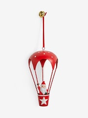 Red Santa Hot Air Balloon Christmas Bauble - Image 4 of 5