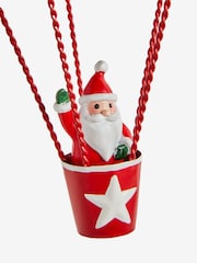Red Santa Hot Air Balloon Christmas Bauble - Image 5 of 5