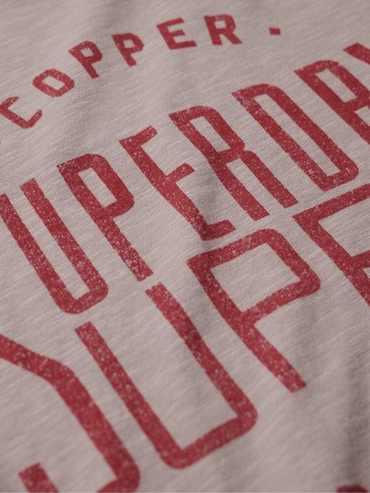 Superdry Grey 100% Cotton Copper Label Workwear T-Shirt - Image 6 of 6