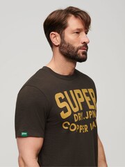 Superdry Brown Copper Label Workwear T-Shirt - Image 2 of 4