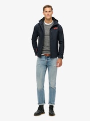 Superdry Blue Hooded Soft Shell Trekker Jacket - Image 2 of 6