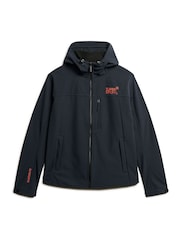 Superdry Blue Hooded Soft Shell Trekker Jacket - Image 5 of 6