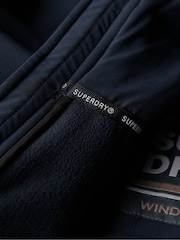 Superdry Blue Hooded Soft Shell Trekker Jacket - Image 6 of 6